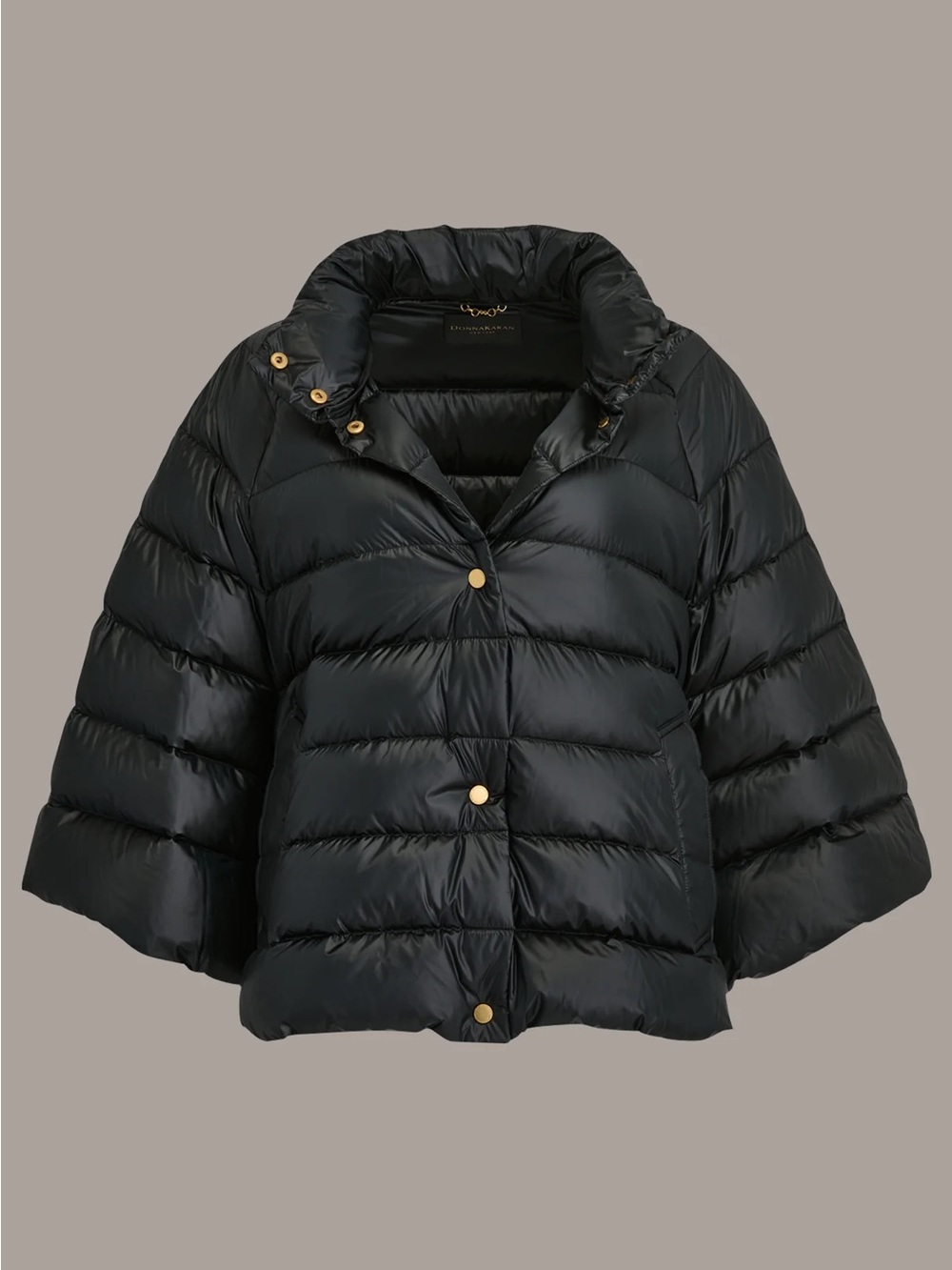 Donna Karan Down Puffer Cape S/M